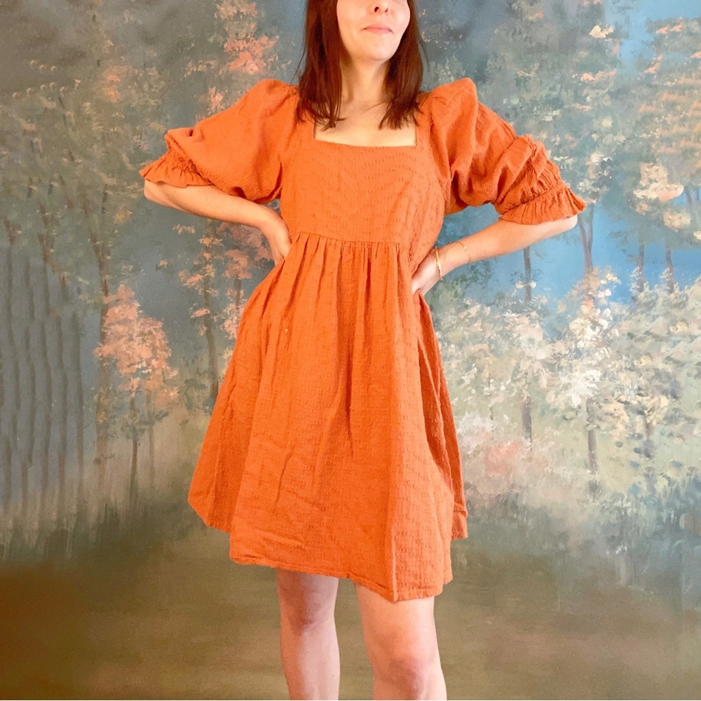 Madewell - puff sleeve dress, size small.